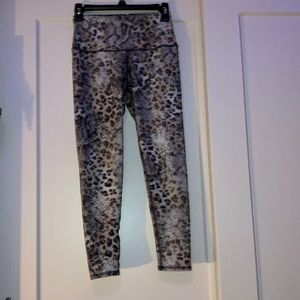 Leopard and snake print leggings size S
